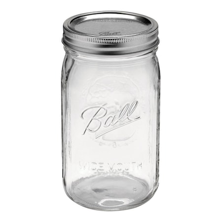 Ball Ball Wide Mouth Mason Jar 32 oz 12 pk 67000